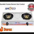 Double Gas Cooker Stainless Steel Cosmo Burner. 