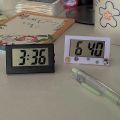 Portable Simple Table Electronic Mini LCD Digital Clock for Living Room Bedroom Decor Home Office Desktop Time Display Mute Clocks. 