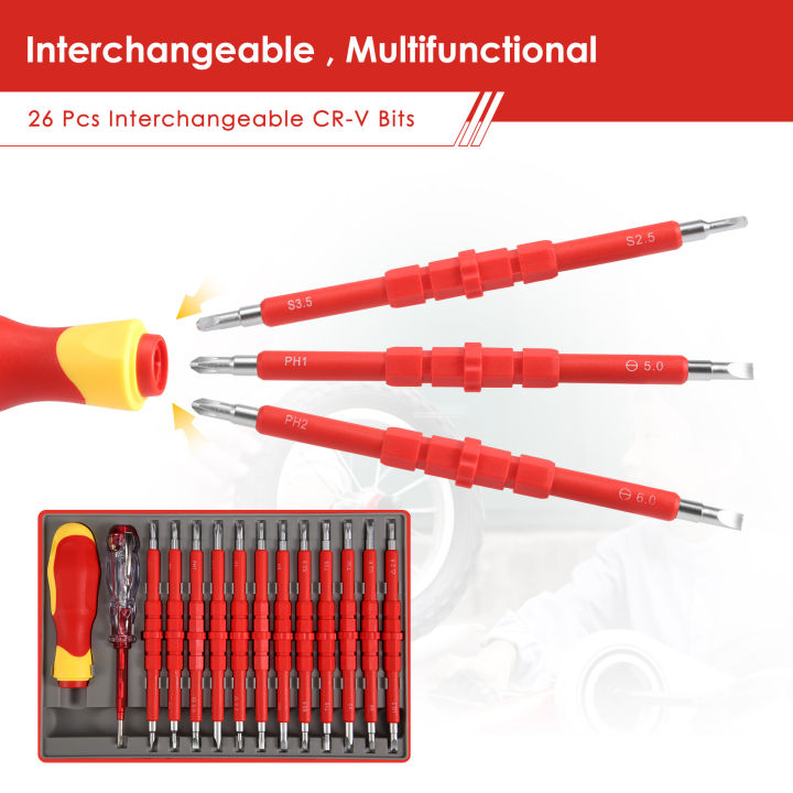 26-Piece%201000V%20Professional%20Electrical%20Screw%20Driver%20Set%20Tools%20Part%20for%20Man%20with%20Case%20-%20Image%202