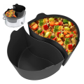 Silicone Slow Cooker Divider Slow Cooker Cooking Liner Part for Most 6-8 QT Oval Shape Slow Cooker. 