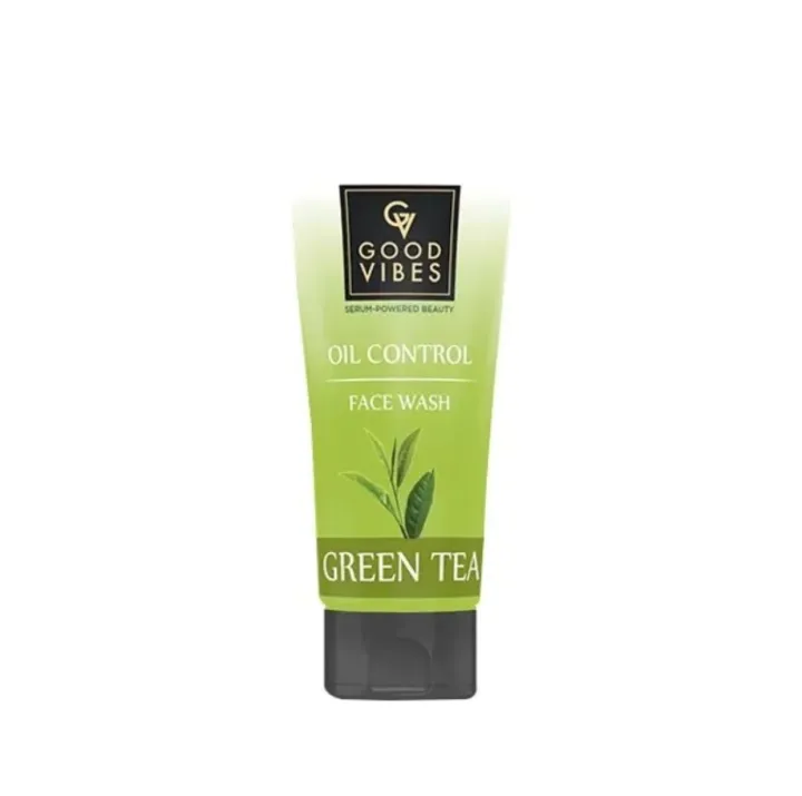 Good Vibes Green Tea Oil Control Face Wash – Serum-Powered Beauty for ...
