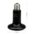 Pet Heating Light Bulb Infrared Black Ceramic Emitter Heat Lamp Bulb For Reptile Animals Heater.