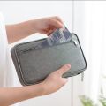 Wallet Family Passport Holder Travel Document Storage Organizer Portable Waterproof Document Bag Cardholder Storage Accessories. 