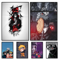 A3/A4 Size framed wall posters Naruto Anime Akatsuki Wall decorations. 