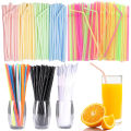 100~300pcs Straw Flexible Plastic Bendable Drinking Straw Household DIY Styling Kitchen Supply Portable TMZ. 