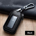 Leather Key Holder Stylish Mirror Window Mini Car Key Case Retro Zipper Closure Key Protector Bag for Vehicle Accessory Key Organization Security Gift Item Personal Use. 