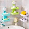 Luxury Double Layer Soap Box Holder Bathroom Shelf Dispenser. 