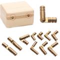 10Pcs Hinges Cylindrical Hidden Jewelry Box Connector Concealed Invisible Brass Door Hinges for Furniture Hardware. 