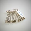 Women's Silver Color Steel Safety pin Saree Pins No 1 - 12 Pcs. 