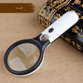 3 LED Light 45X Handheld Reading Magnifying Glass Lens Jewelry Loupe. 