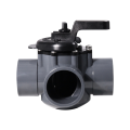 2" PVC Pipe 3 Way Positive Non-Lube Diverter Valve- 263028 Three Port Replacement Valve for Spas and for Pools. 