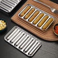 Sausage Mould 6 Grids Steamable Portable Stainless Steel Handmade Hot Dog Mold for Home. 
