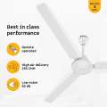 Atomberg Efficio Prime 1400mm Timeless BLDC Ceiling Fan with Remote | 5 star | High Air Delivery | LED Speed Indicator | Low Noise | Timeless Design with Power Saving | 3 Years Warranty. 
