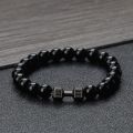 Classic Natural Stone Beaded Bracelet gym Fitness Dumbbell Energy Men Bracelets Bangles Barbell Wristband Women Jewelry Pulseira. 
