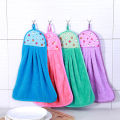 Coral Fleece Bathroom Supplies Soft Hand Towel Absorbent Cloth Rag Hanging Cloth Cleaning Supplies Kitchen Accessories. 