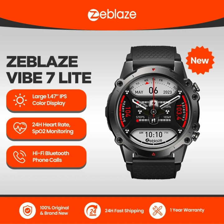 Zeblaze%20Vibe%207%20Lite%20Voice%20Calling%20Smart%20Watch%20Large%201.47inch%20IPS%20Display%20100+%20Sports%20Modes%2024H%20Health%20Monitor%20Smartwatch%20for%20Men%20-%20Image%202