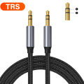 Gold Plated 3.5mm To 3.5 mm TRS/TRRS 3/4 Pole Aux Cable For Phone Headphone Car Music HIFI Stereo Audio Jack Auxiliary Connector. 