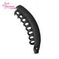 Muses Mall Banana Hair Clip Double-row Tooth Hair Claw Large Double-row Anti-slip Hair Claw Clip with Frosted Texture Stylish Banana Shape Hairpin for Easy Twist Hairstyles Solid Color Design for Unique Hair. 