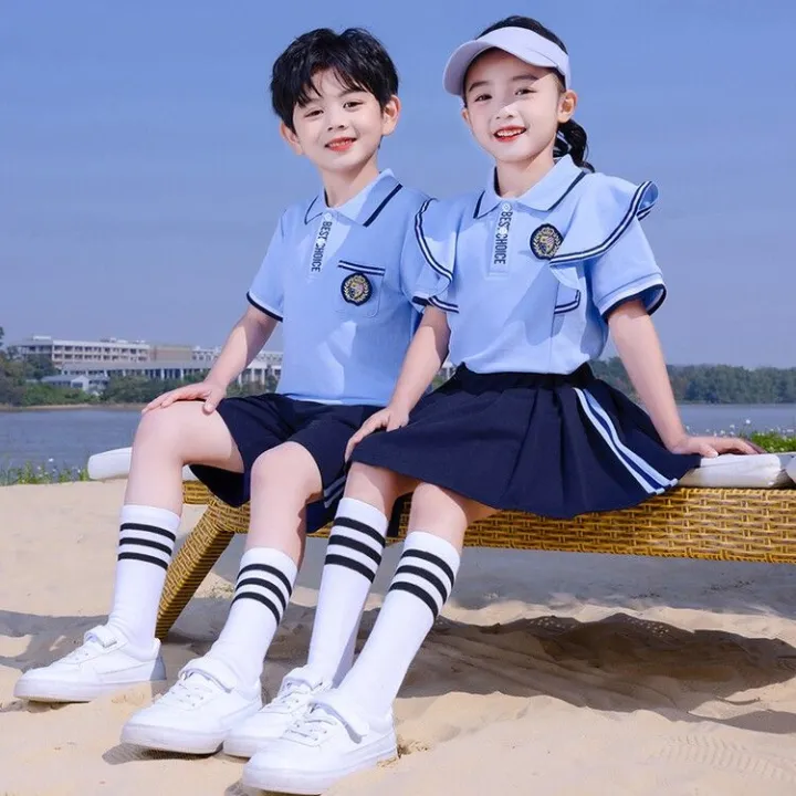 Kindergarten%20Suit%20Summer%20Clothing%20Primary%20School%20Students%20Uniforms%20in%20Summer%20College%20Style%20Business%20Attire%20Children%20Short%20Sleeve%20Pants%20Boutique%20Suit%20Fashion%20-%20Image%205