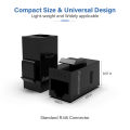 AMPCOM Keystone Coupler Jack ,CAT6 /CAT6A RJ45 Inline Coupler Keystone Jack, RJ45 CAT6 Straight-Through Keystone Module Adapter Couplers For Wall Plate. 