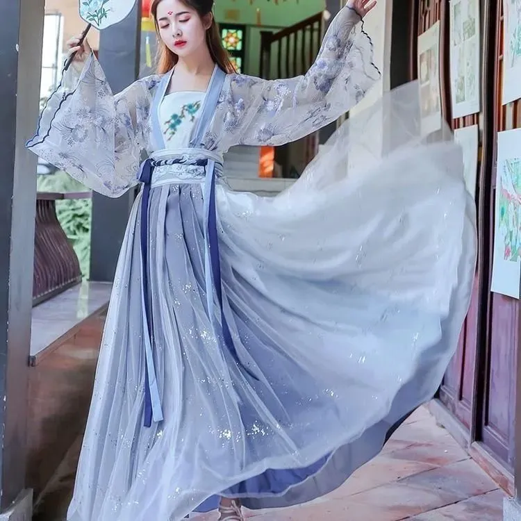 Hanfu Super Fairy Original Canghai Fu Traditional Chinese Clothing