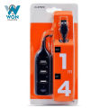 4 Port High Speed USB 2.0 HUB With 1M Charging Cable 4 USB Ports Charger Adapters. 
