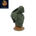 3D Printed Ninja Turtle Statue - Olive Green Color - PLA - 110mm Height. 
