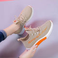 Women's cloth shoes, running, brisk walking, breathable casual sports shoes, women's autumn versatile single fashion shoes. 