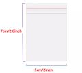 5*7CM - 100pcs/pack Resealable Zip Lock Bags Self Seal Clear Plastic Ziplock Poly Bag Food Storage Package. 