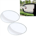 360 Degree Car Wide Angle Oval Convex Blind Spot Round Mirror For Parking Side View Mirror. 