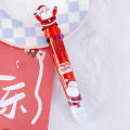 Pen Color Pen Santa Claus Ballpoint Pen 0.5mm School Stationery Kids Gifts 1PC Christmas 10 color Ballpoint Pen Student Press. 
