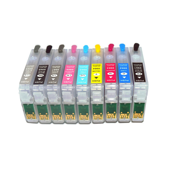 T0961-%20T0969%20Refillable%20Ink%20Cartridge%20WIth%20Auto%20Reset%20Chip%20For%20Epson%20Stylus%20Photo%20R2880%20Printer%20-%20Image%202