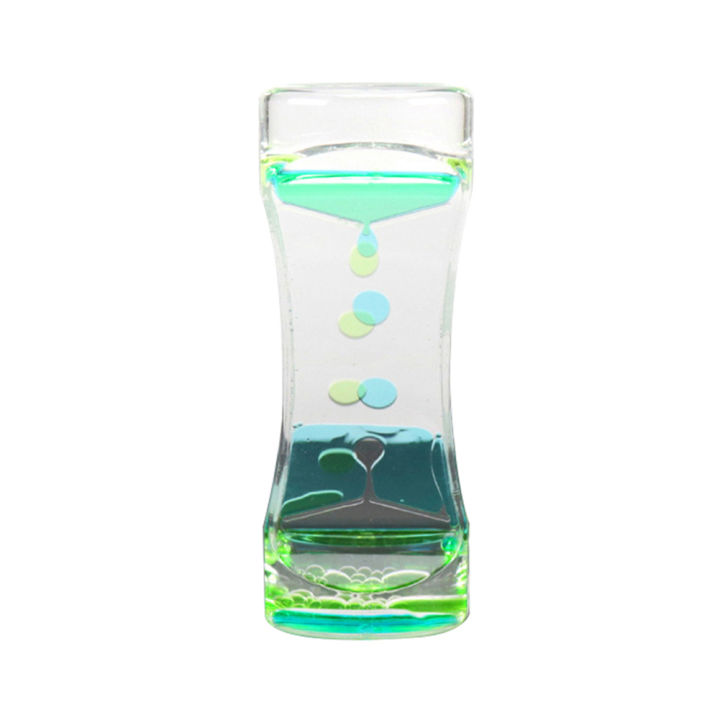 Drip oil Hourglass liquid motion bubble timer kids toy home office desk ...