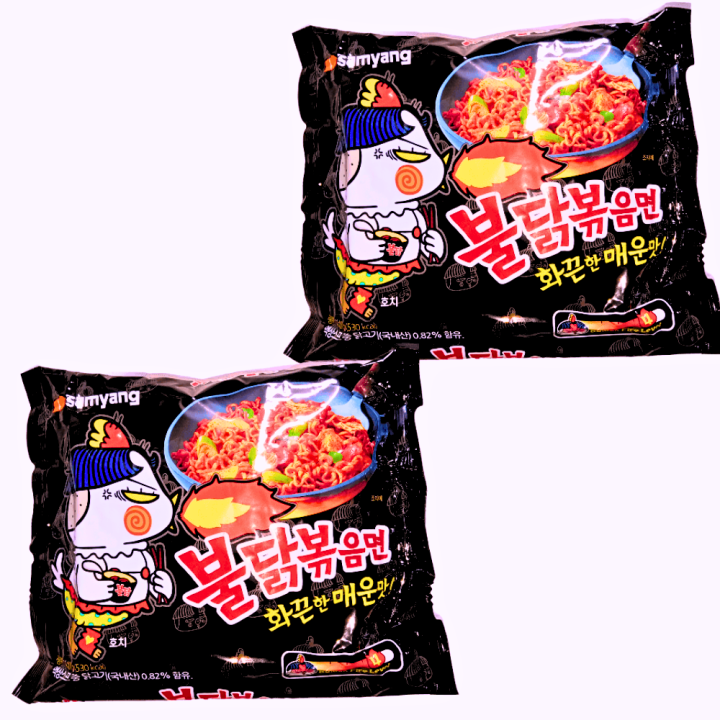 2 Pcs Korean Buldak Ramen Packets (140g x 2 Pakets)