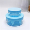 Transparent Jewelry container Delicate Double layers Storage box cake shape for Home organization Jewelry storage Children's. 