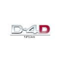 D4D D-4D Logo Car Sticker Emblem Badge Decals for Toyota Prado Land Cruiser Fortuner Tundra Vios Harrier Hilux Camry Corolla CHR. 