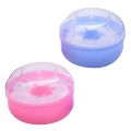 Baby Powder Puff with Container Case - Pink / Blue. 