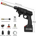 Cordless Portable High Pressure Spray Water Gun, Electric Cordless Pressure Washer, Handheld Power Cleaner Water Gun Car Washing Jet Spray Gun. 