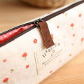 Zipper Bags for Pencil Students Pencil Case Striped Grid Pencil Bag Pouch Floral Flower Kids Primary Students Gift Pen Bags. 