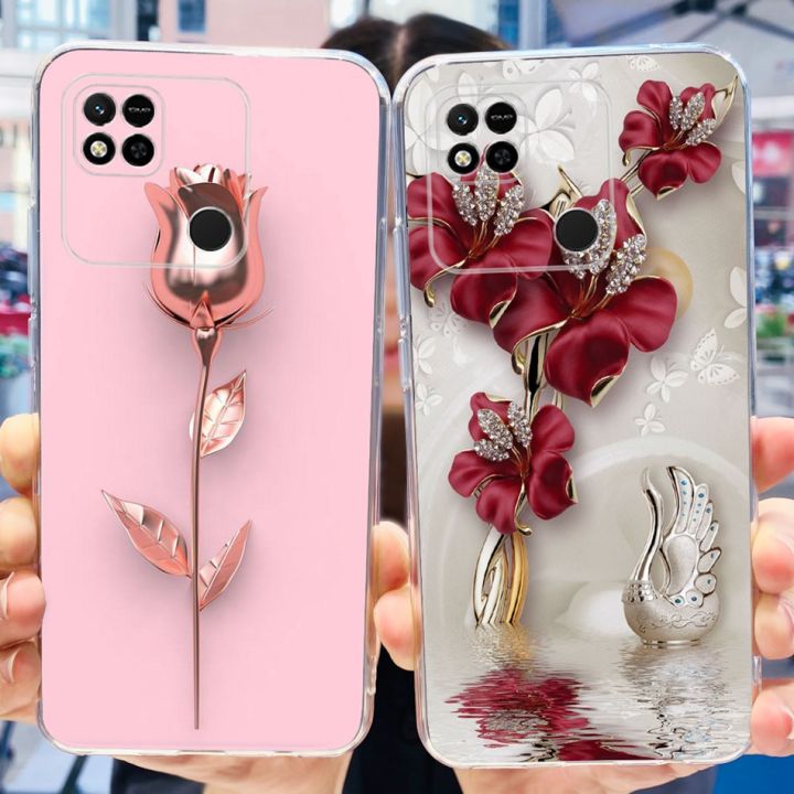 For Xiaomi Redmi 10A Case Fashion Elegant Printing Soft Silicone TPU Phone Back Cover For Redmi 10A 4G Redmi10a
