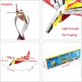 Flying Rechargeable Airplane Electric Plane Single Layer Wing Aircraft With Lights. 