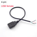 1M USB Cable 4 Pin 2 Pin Connector Male Female Wire Data Extension Cord Power Supply for DIY 5V Adapter Charging. 
