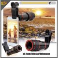 Phone Telescope Camera HD Lens Universal Clip-on 8X Zoom Cell Phone Telescope Lens For External Telescope. 