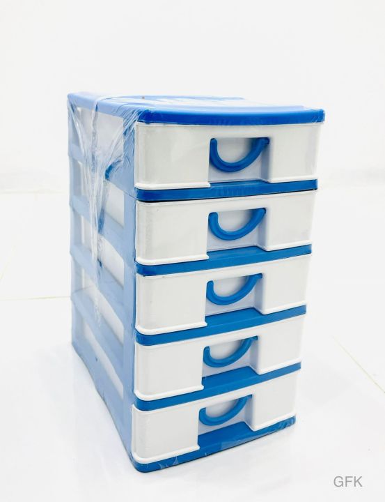 Mini Small Drawer 5 Layers In 1 Set (Large) Plastic Storage Boxes for Medicine, Stationery Items, Cosmetics, Money, Jewelry & Other Small Items for Storing Purpose
