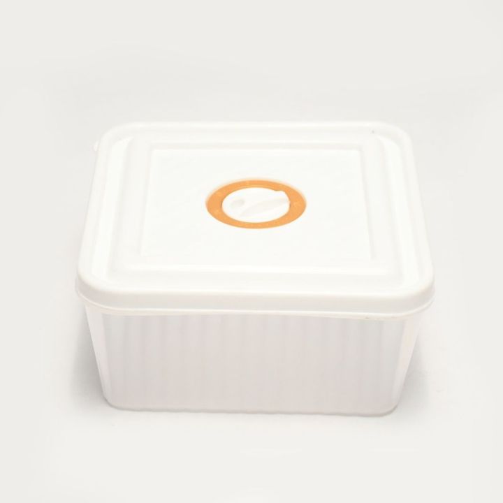 Transparent Plastic Food Container (BOX) High Quality Durable Microwavable Attractive Corrugated Shape Visual Kitchen Grain Spicy Curry Lunch Box