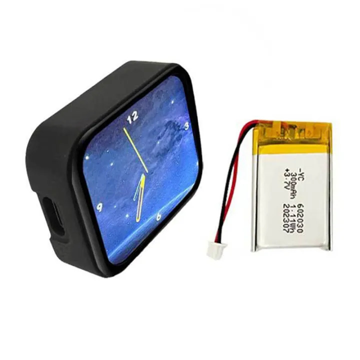 1.69inch ESP32 LCD Touch Screen with Case Battery for Mini TV DIY Clock Watch Ornaments with Dinosaur Game 240x280