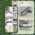 Cartoon Wrist Strap Phone Case For Nokia C22 Fashion Design Cute Dirt-resistant Wristband Anti-dust Waterproof ring. 