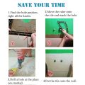 Aluminum Alloy Six-Sided Ruler Measuring Instrument Angle Tool Mechanism Slides Hole Drill Guide Tile Hole. 