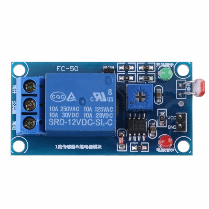 Relay Module 12V Light Sensor Switch Light Dependent Resistor Stable ...