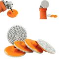 Integrated Stone Trimming Polishing Disc, Diamond Polishing Pads, Wet Dry Polishing Pads Kit, for Granite Stone Concrete Mar. 